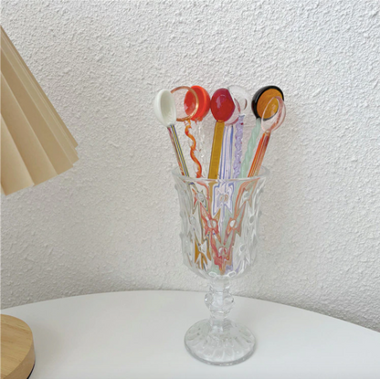 Candy glass spoon