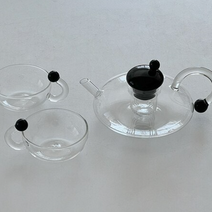 Marbles accent tea pot&cup set